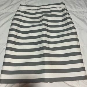 Kate Spade Black and White Pencil Skirt Knee-Length Casual